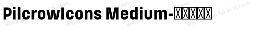 PilcrowIcons Medium字体转换